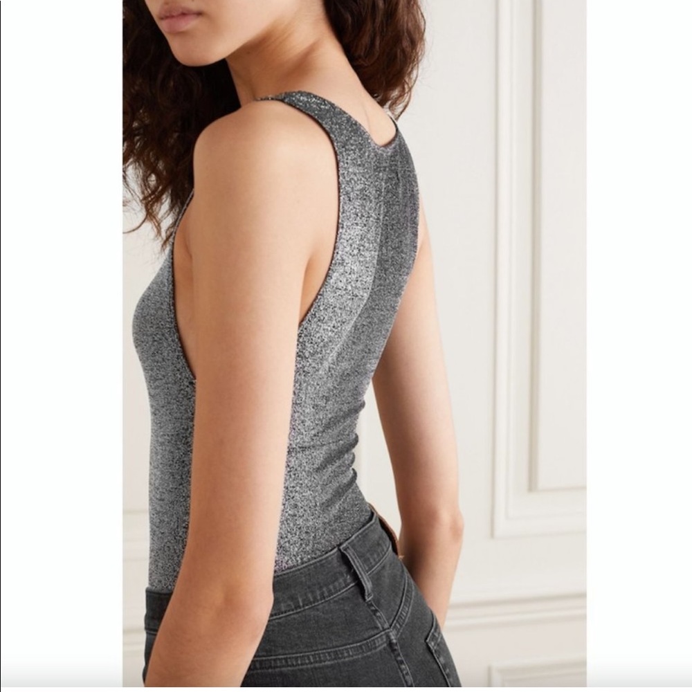 Reformation Saturn Bodysuit Silver L